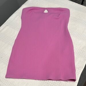 ASOS Pink Strapless Bodycon Dress for Cocktail